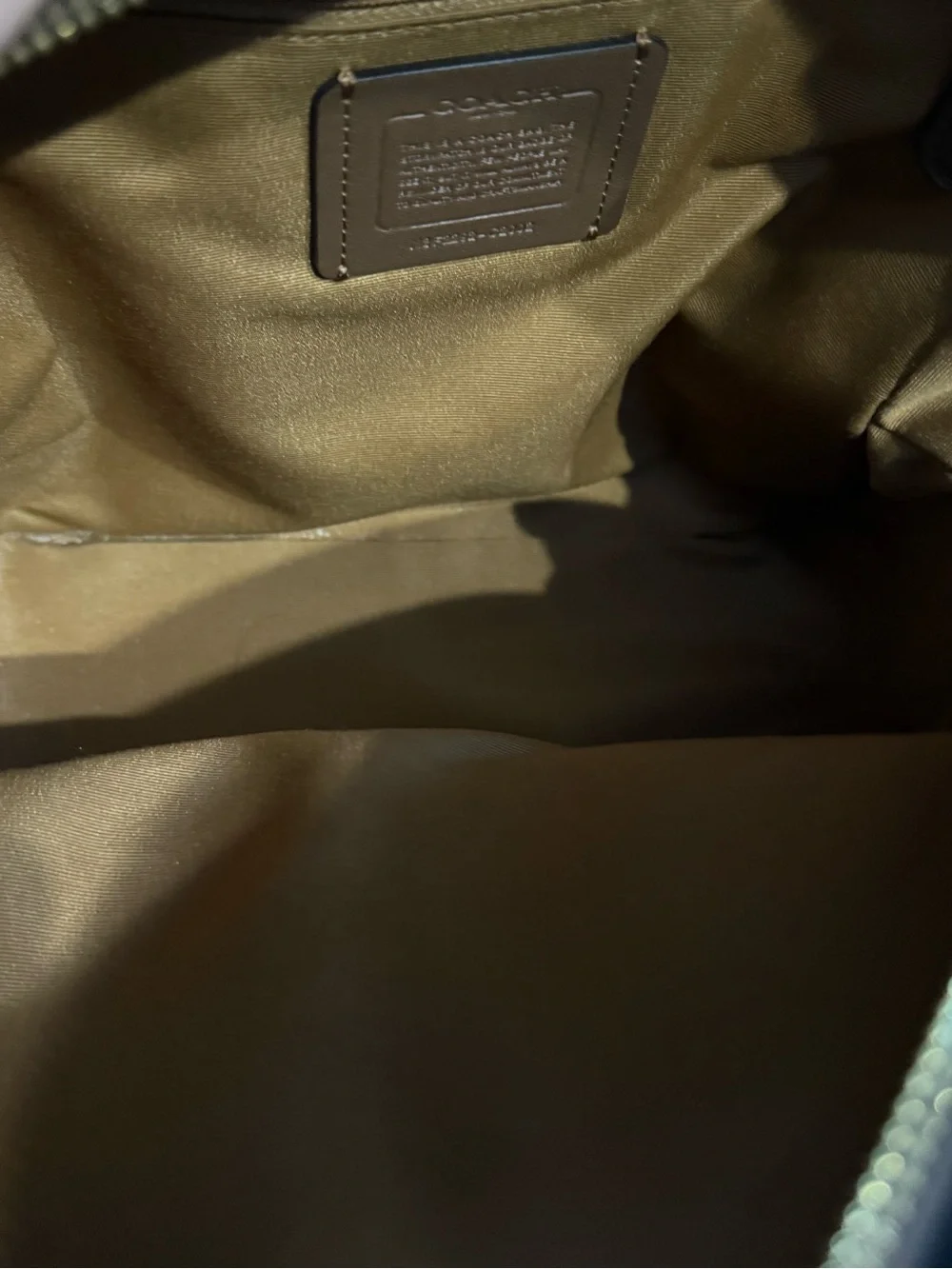 Coach Signature Backpack in Khaki/Chalk